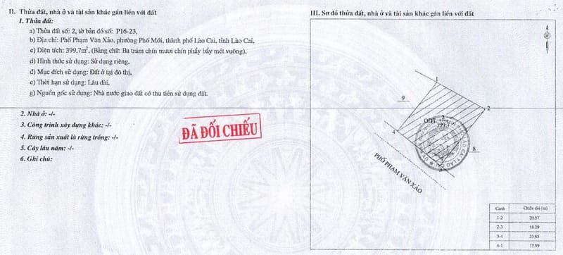 Bán 02 BĐS tại phố Phạm Văn Xảo, P. Phố Mới, TP. Lào Cai, T. Lào Cai — ảnh 1 trên 10