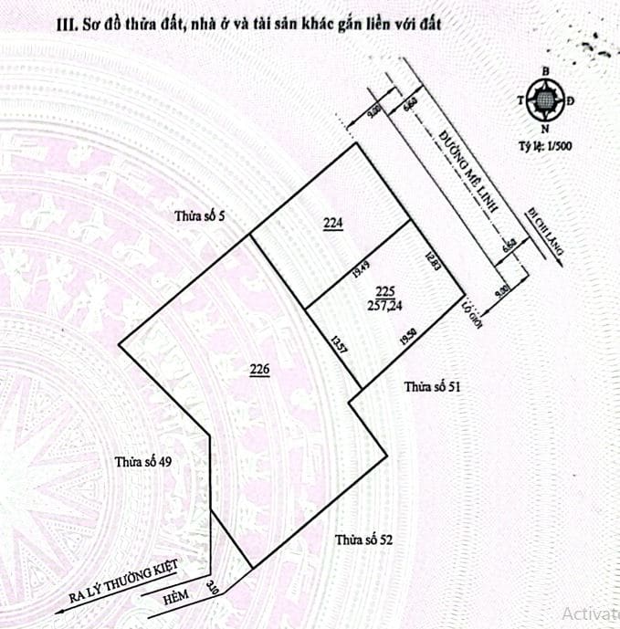 Bán BĐS tại 03 đường Mê Linh, phường 9, thành phố Đà Lạt, tỉnh Lâm Đồng (nay là phường Lâm Viên – Đà Lạt, Tỉnh Lâm Đồng) — ảnh 7 trên 8