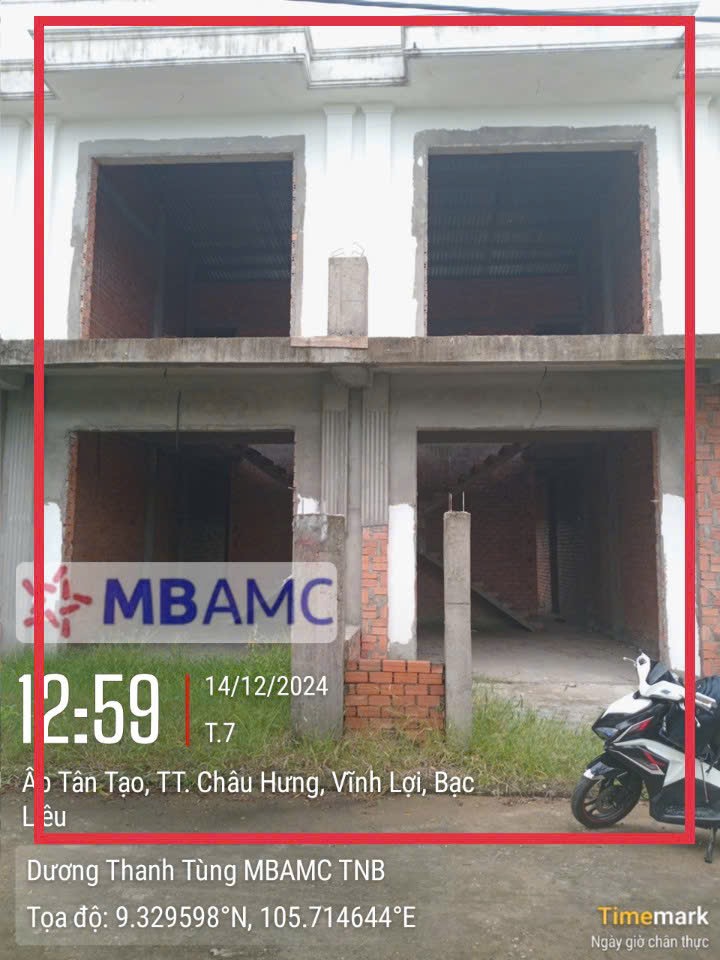 Bán tài sản tại ấp Tân Tạo, thị trấn Châu Hưng, huyện Vĩnh Lợi, tỉnh Bạc Liêu