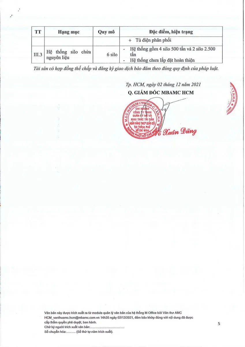 Ảnh chụp văn bản thông báo, trang 5