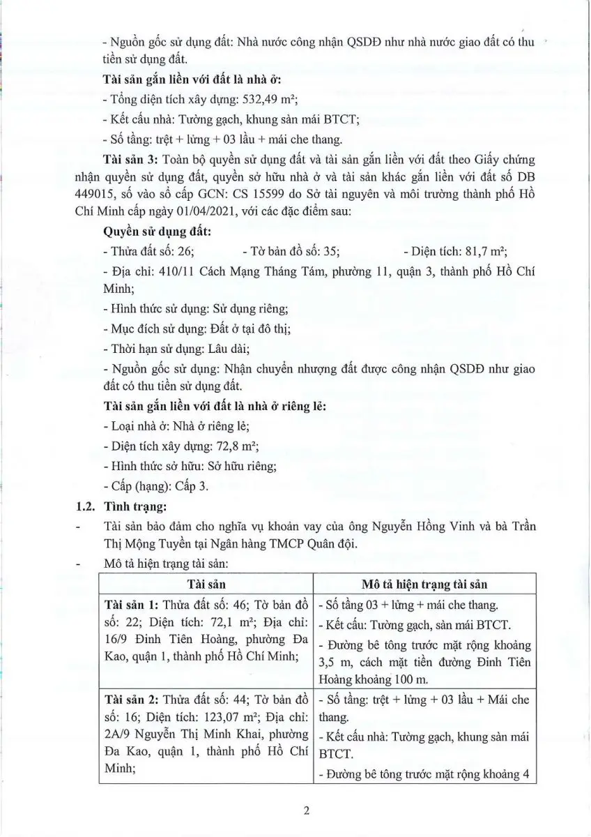Ảnh chụp văn bản thông báo, trang 2