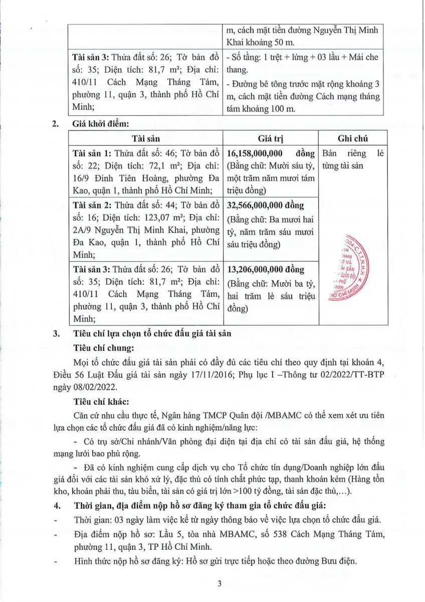 Ảnh chụp văn bản thông báo, trang 3
