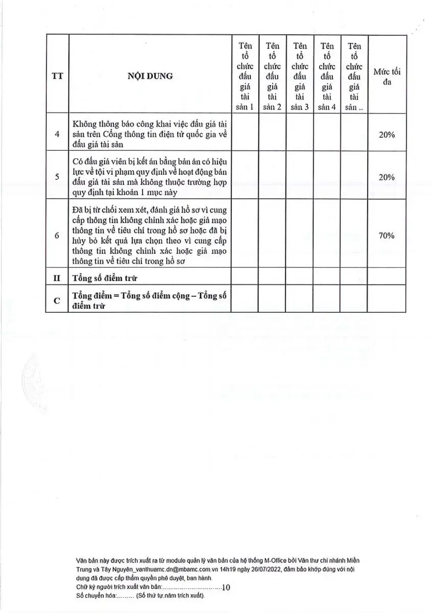 Ảnh chụp văn bản thông báo, trang 10