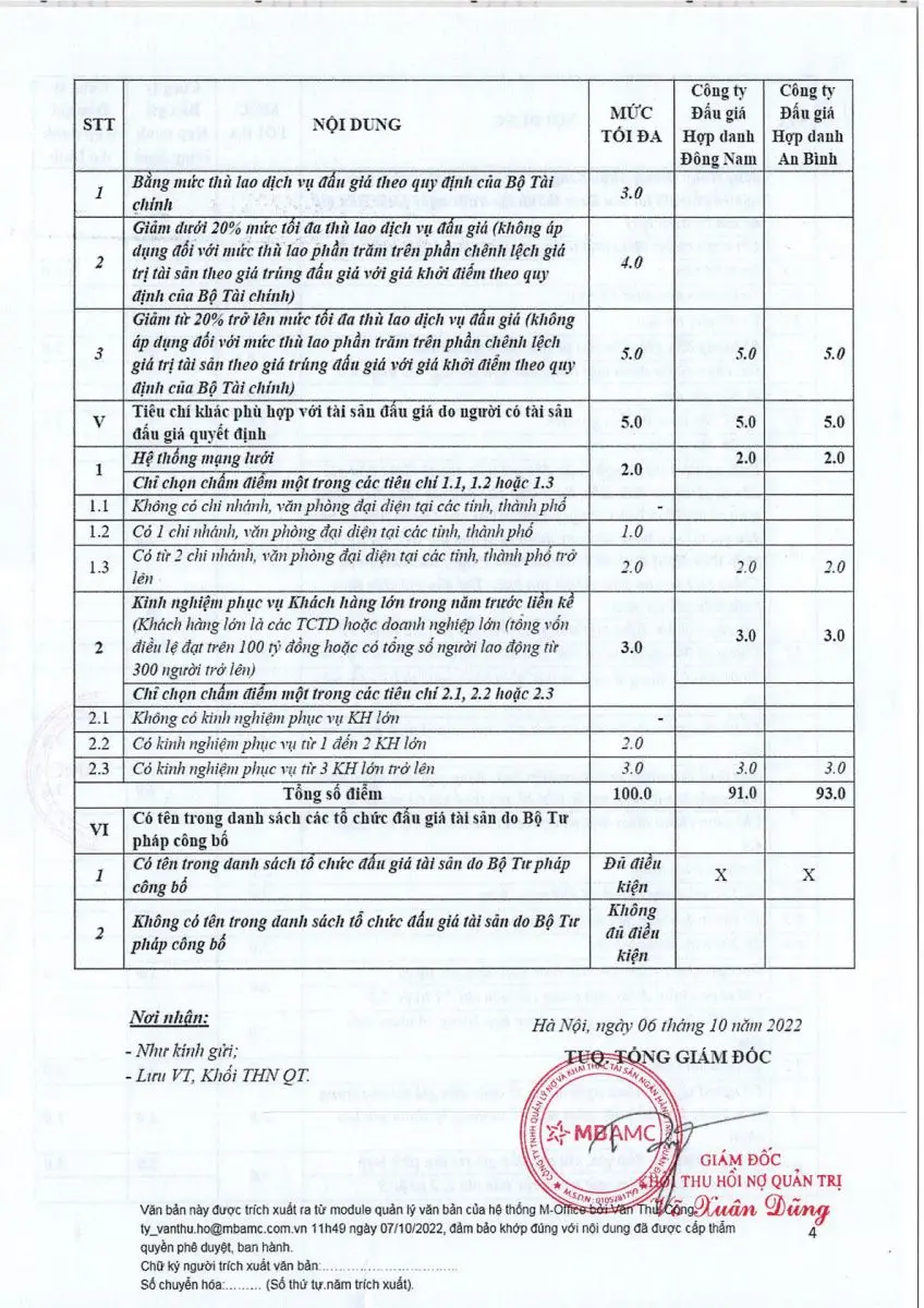 Ảnh chụp văn bản thông báo, trang 4