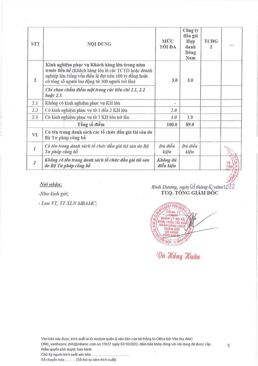 Ảnh chụp văn bản thông báo, trang 5