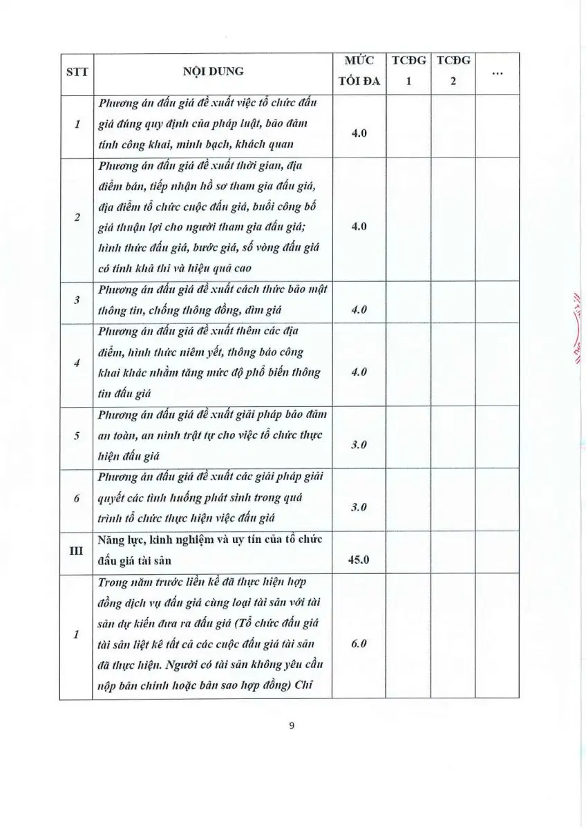 Ảnh chụp văn bản thông báo, trang 9