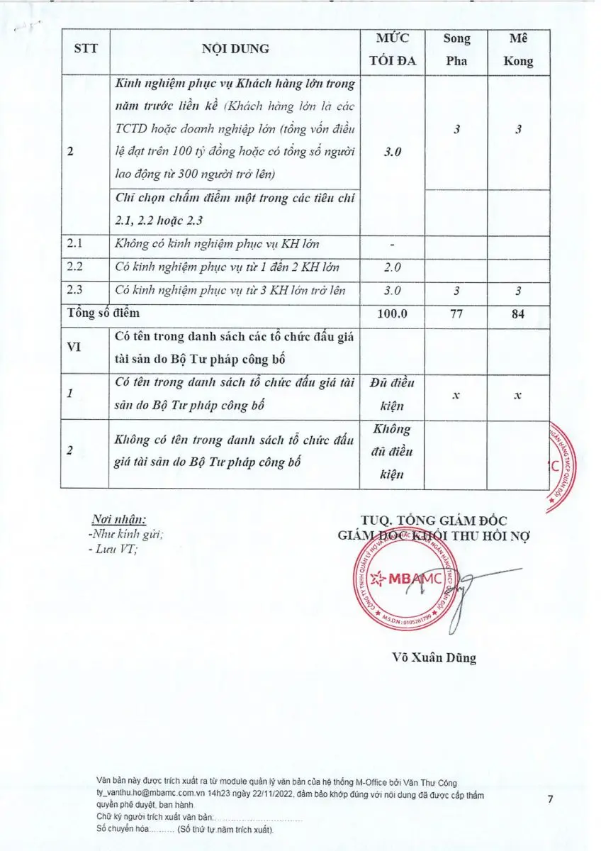 Ảnh chụp văn bản thông báo, trang 7