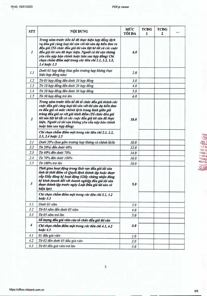 Ảnh chụp văn bản thông báo, trang 3