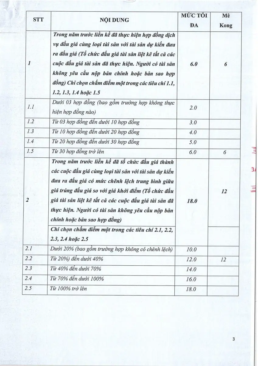 Ảnh chụp văn bản thông báo, trang 3