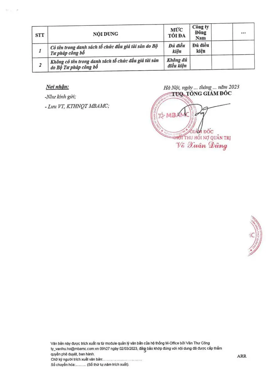 Ảnh chụp văn bản thông báo, trang 5
