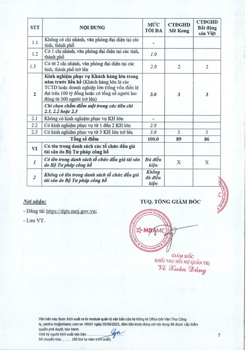 Ảnh chụp văn bản thông báo, trang 5