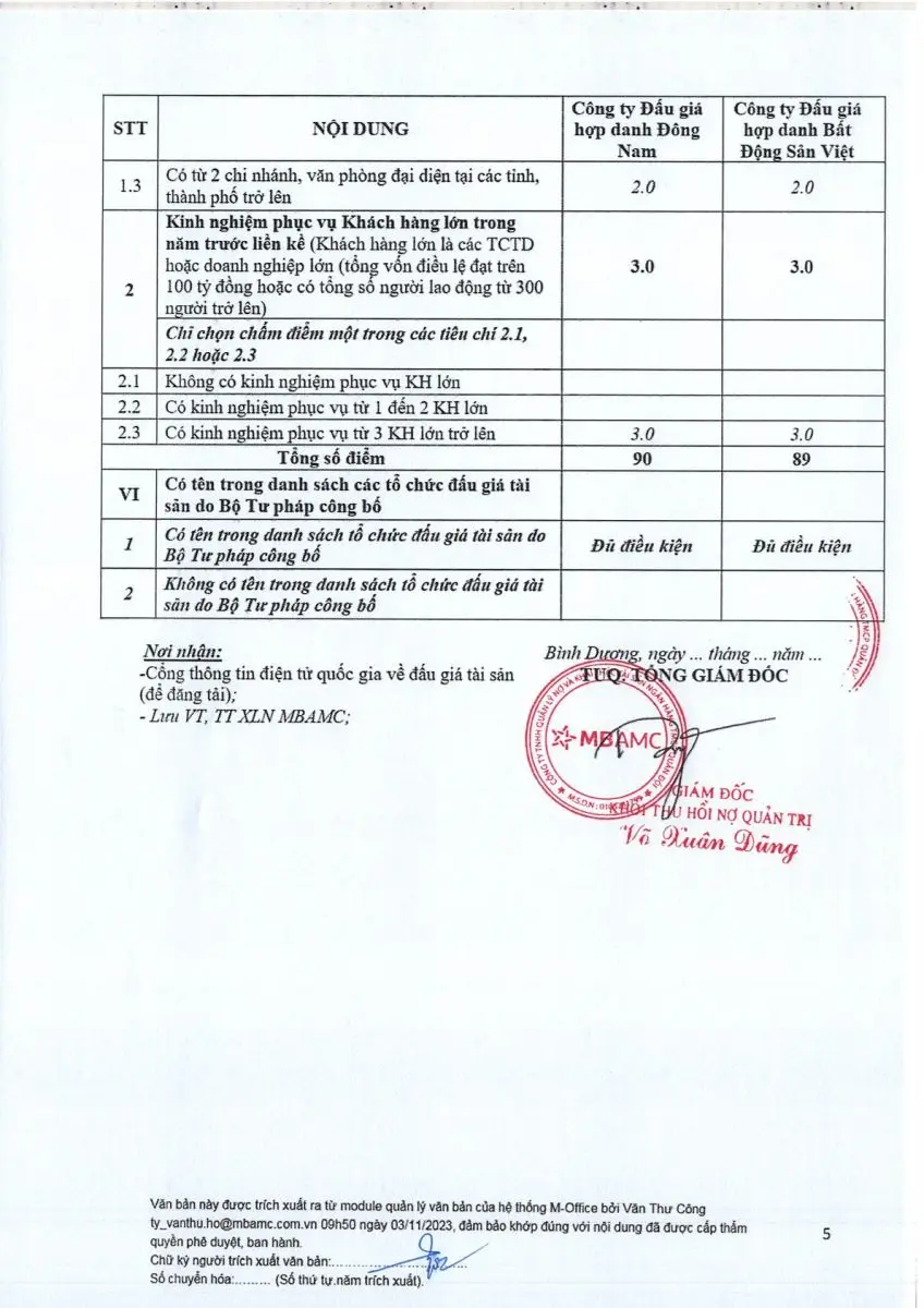 Ảnh chụp văn bản thông báo, trang 5