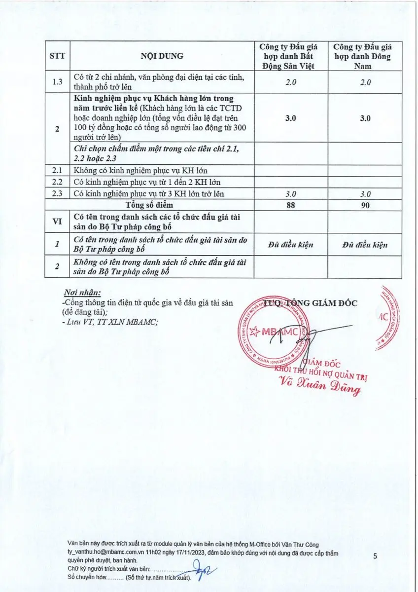 Ảnh chụp văn bản thông báo, trang 5
