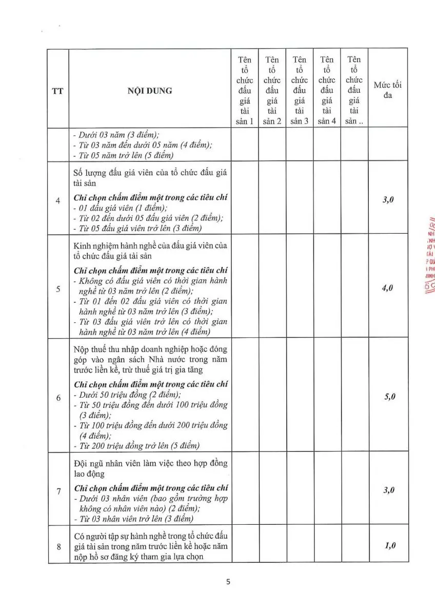 Ảnh chụp văn bản thông báo, trang 5