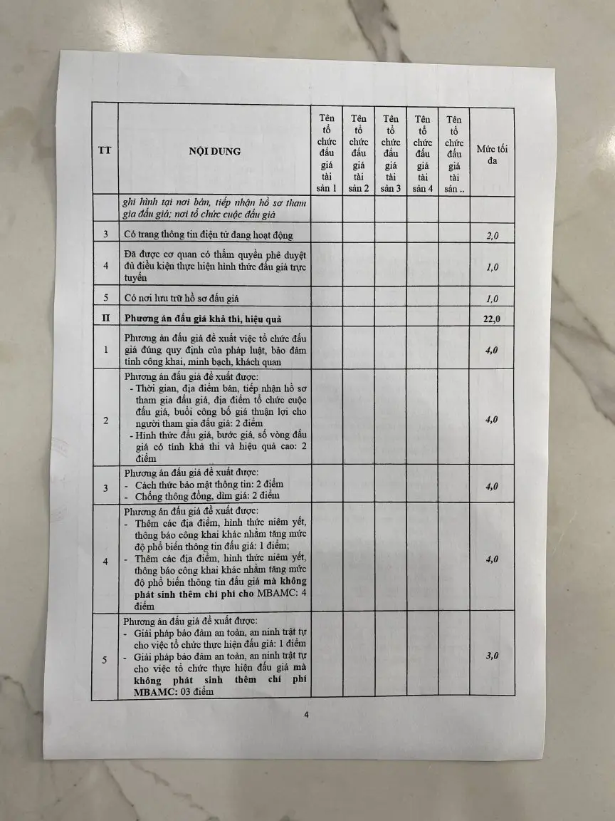 Ảnh chụp văn bản thông báo, trang 4