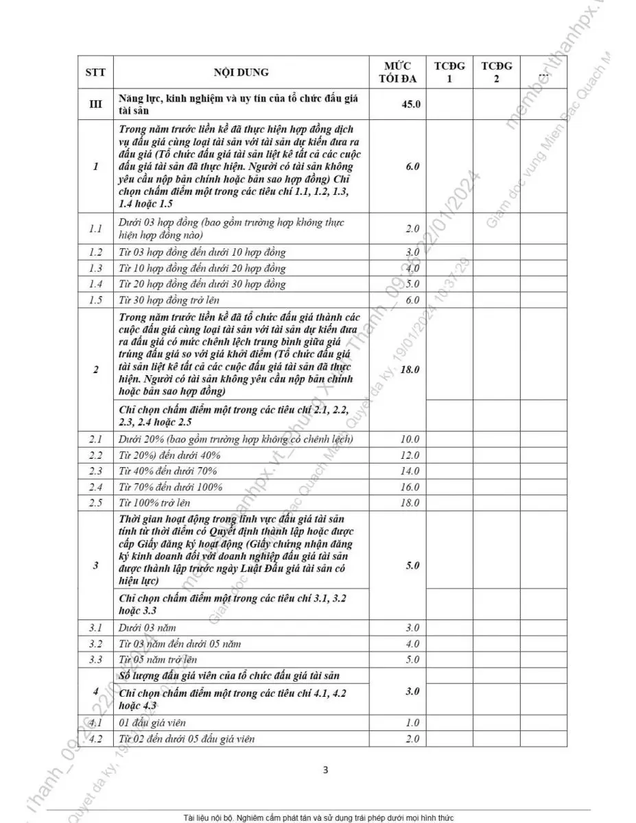 Ảnh chụp văn bản thông báo, trang 3