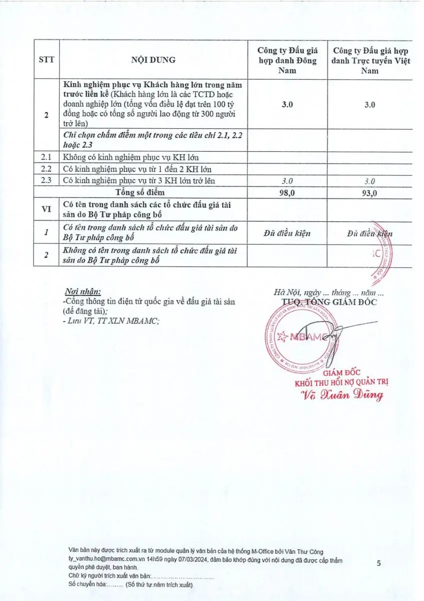 Ảnh chụp văn bản thông báo, trang 5