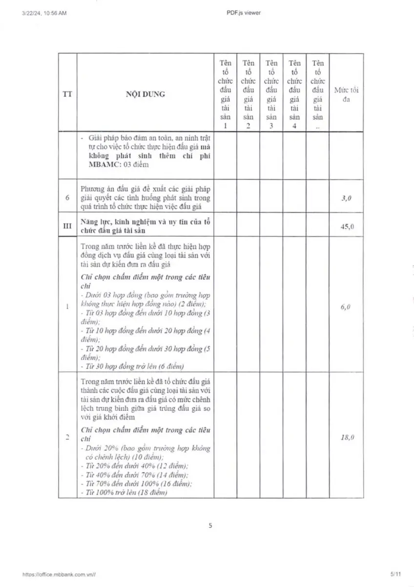 Ảnh chụp văn bản thông báo, trang 5