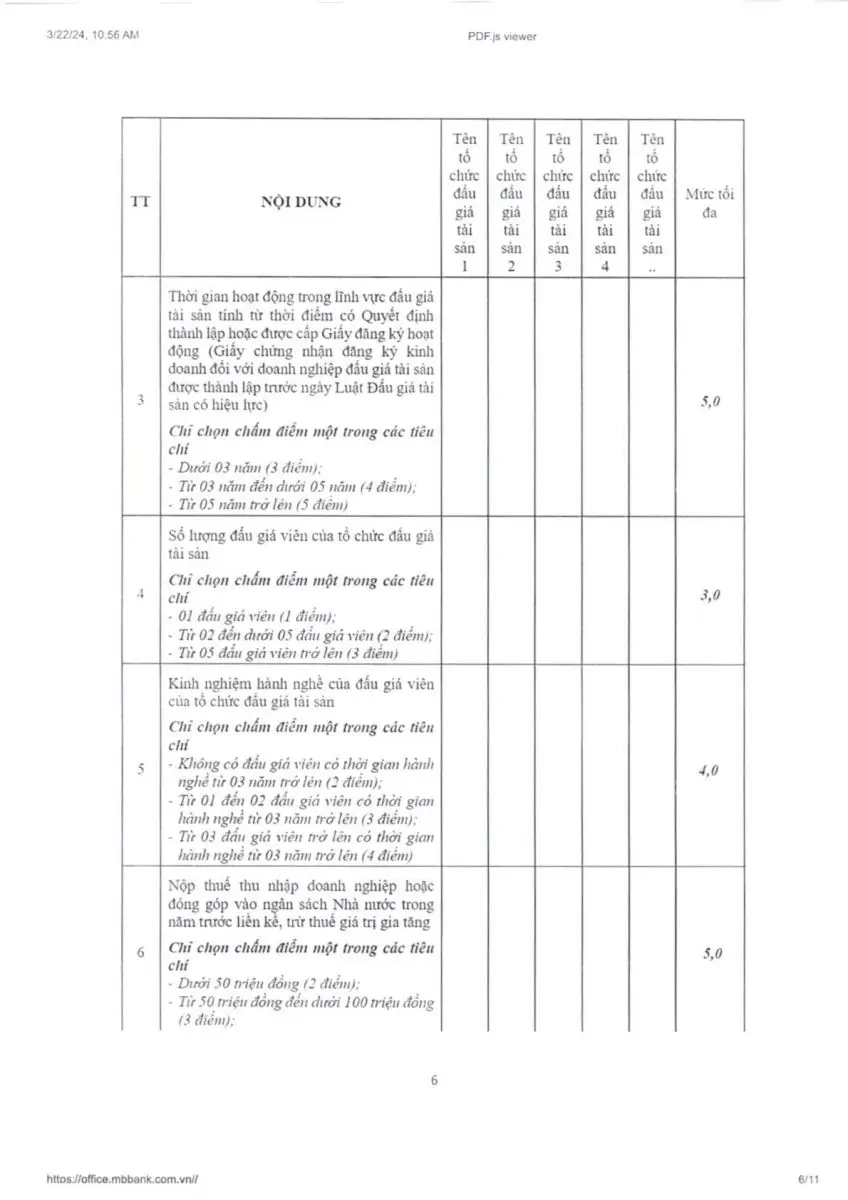Ảnh chụp văn bản thông báo, trang 6