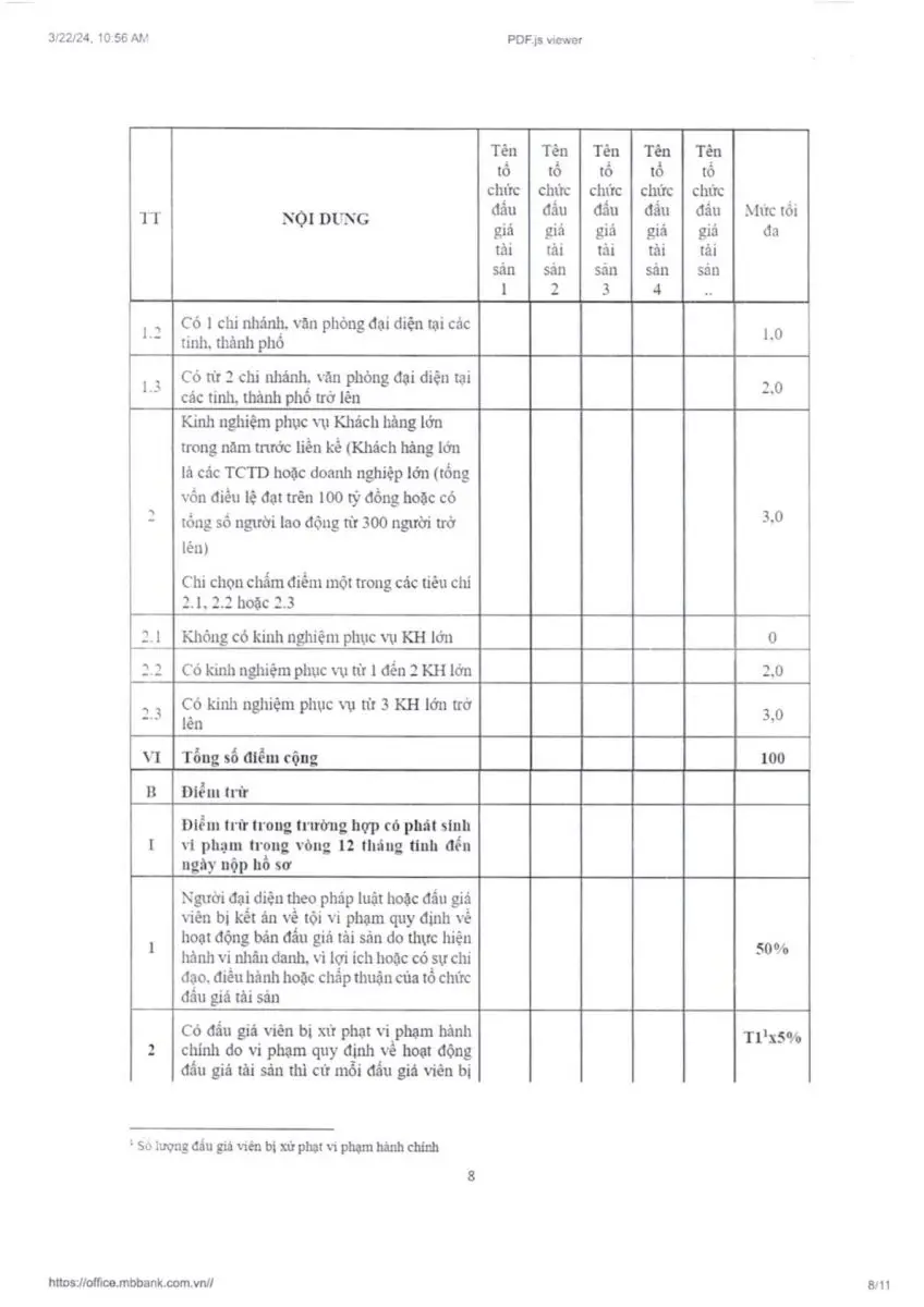 Ảnh chụp văn bản thông báo, trang 8
