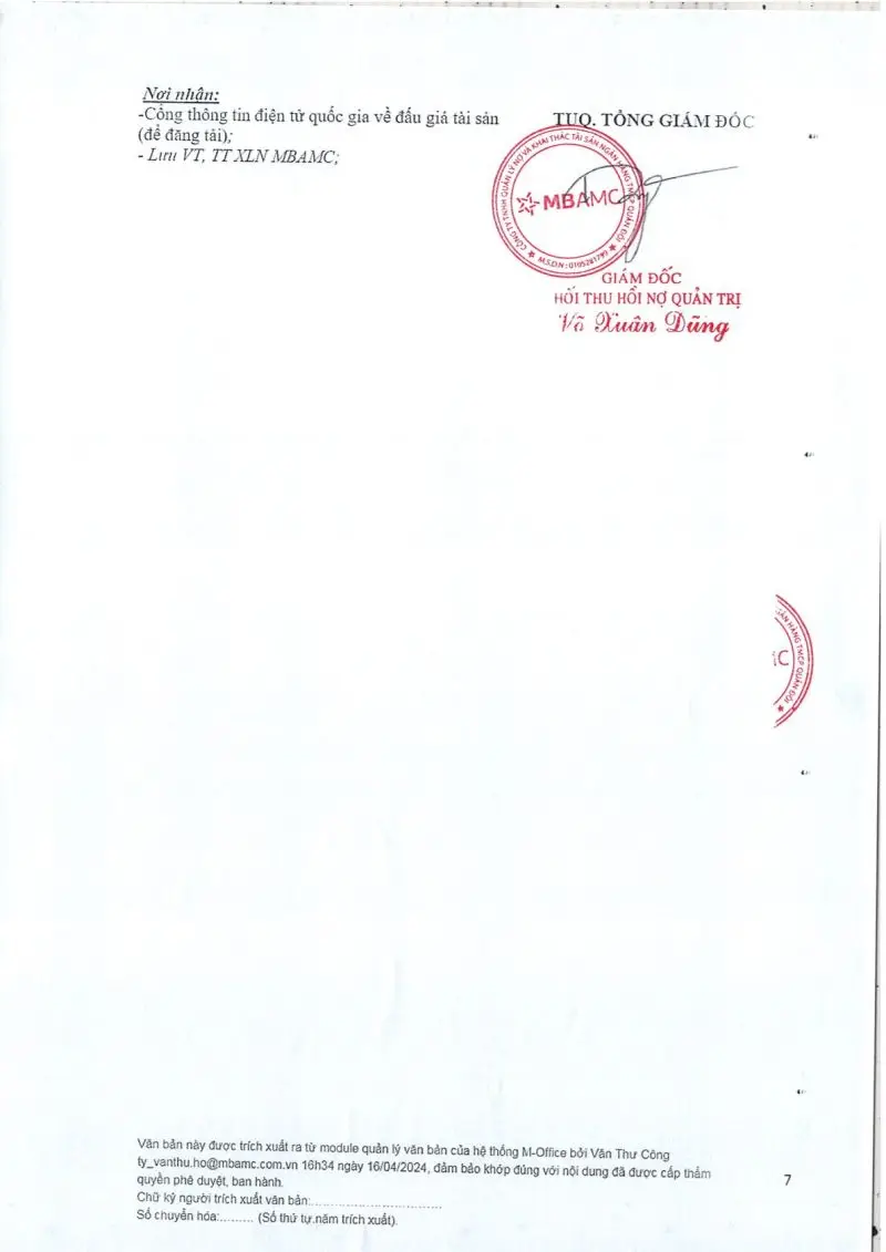 Ảnh chụp văn bản thông báo, trang 7