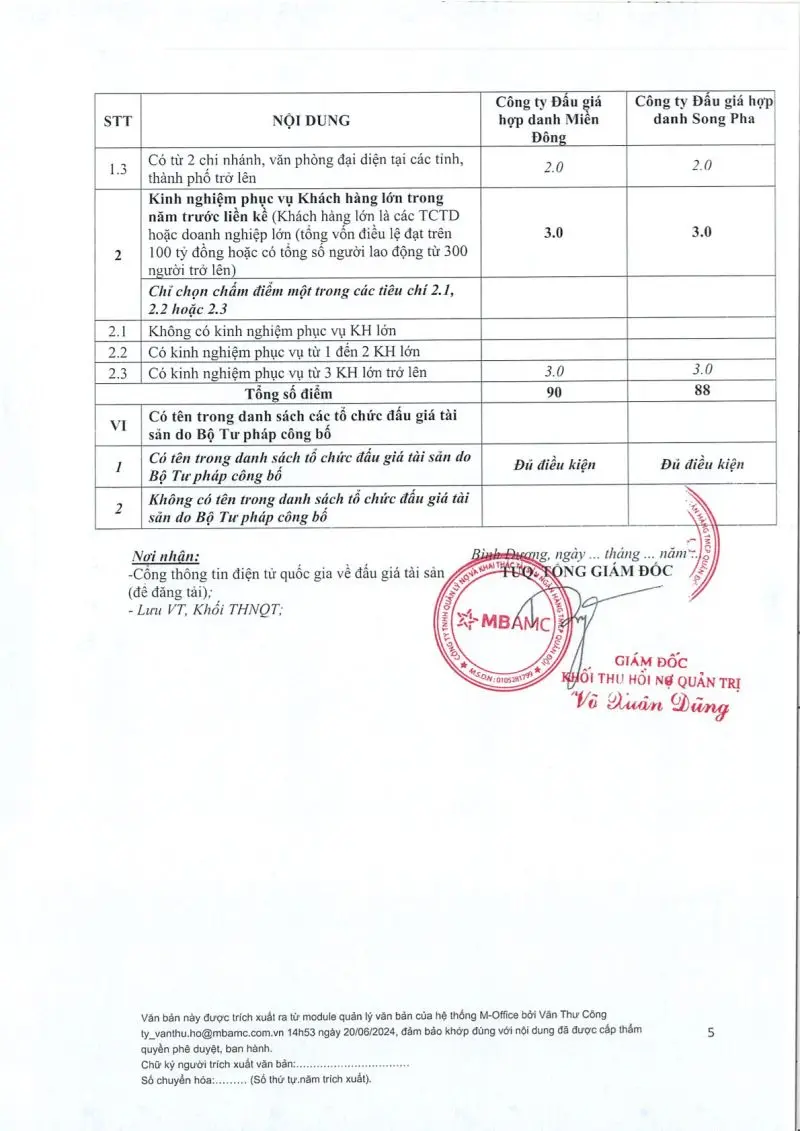 Ảnh chụp văn bản thông báo, trang 5