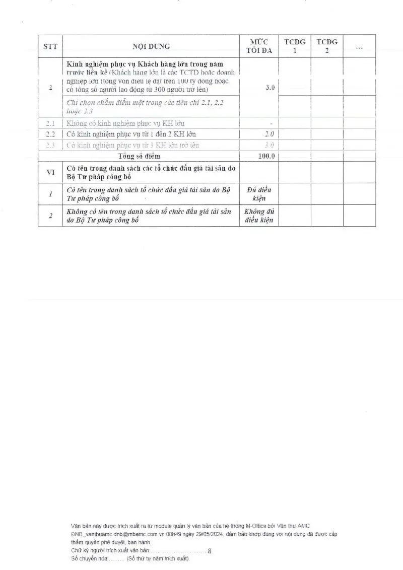 Ảnh chụp văn bản thông báo, trang 8