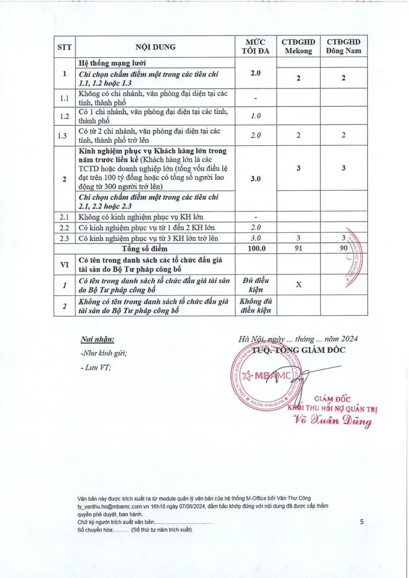 Ảnh chụp văn bản thông báo, trang 5