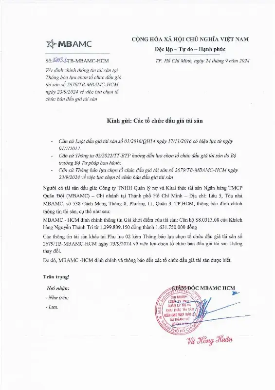 Ảnh chụp văn bản thông báo, trang 7