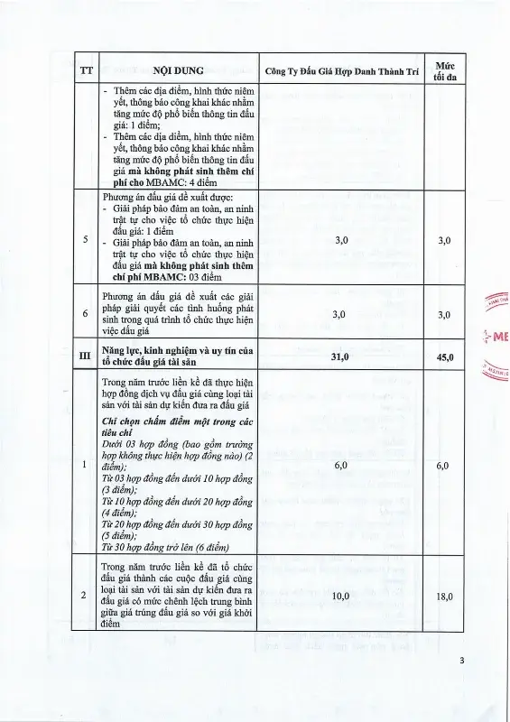 Ảnh chụp văn bản thông báo, trang 3