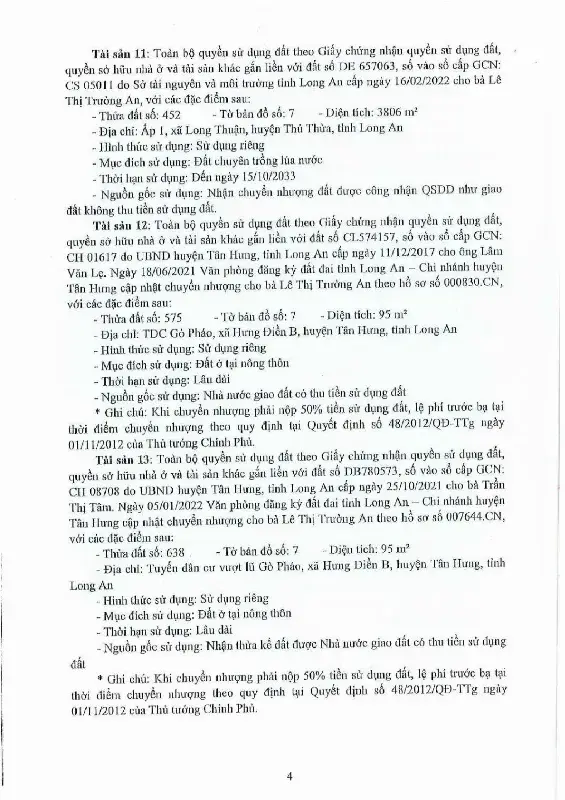 Ảnh chụp văn bản thông báo, trang 4