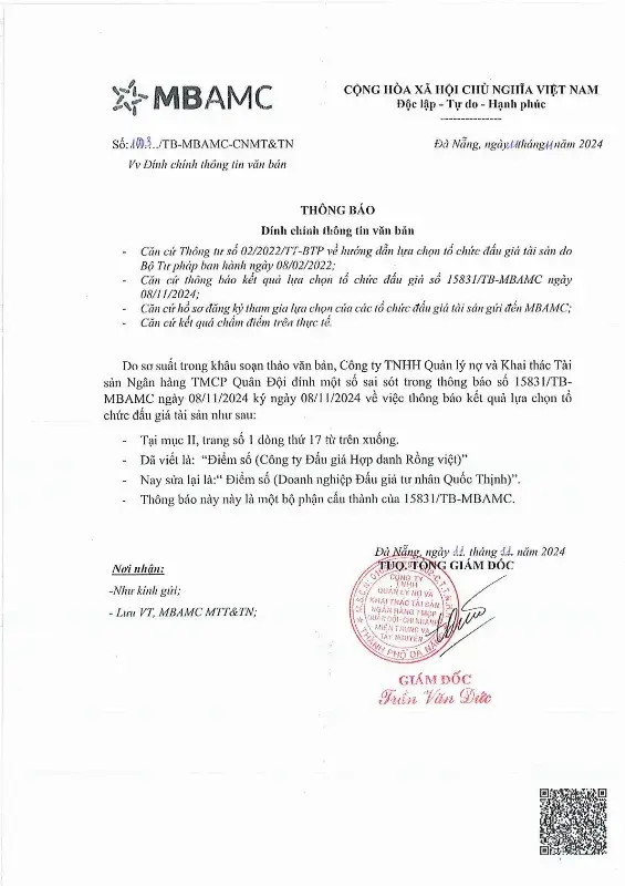 Ảnh chụp văn bản thông báo, trang 6