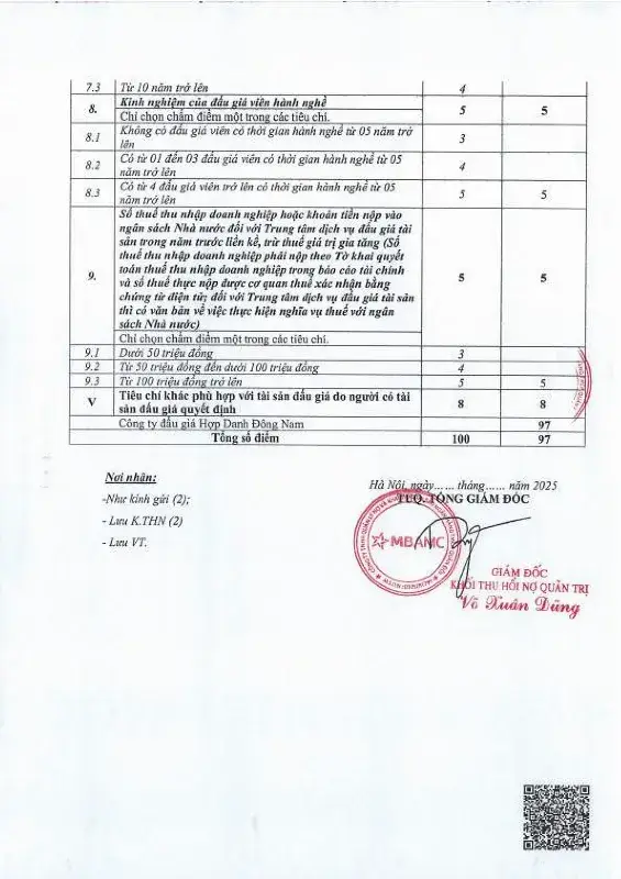 Ảnh chụp văn bản thông báo, trang 5