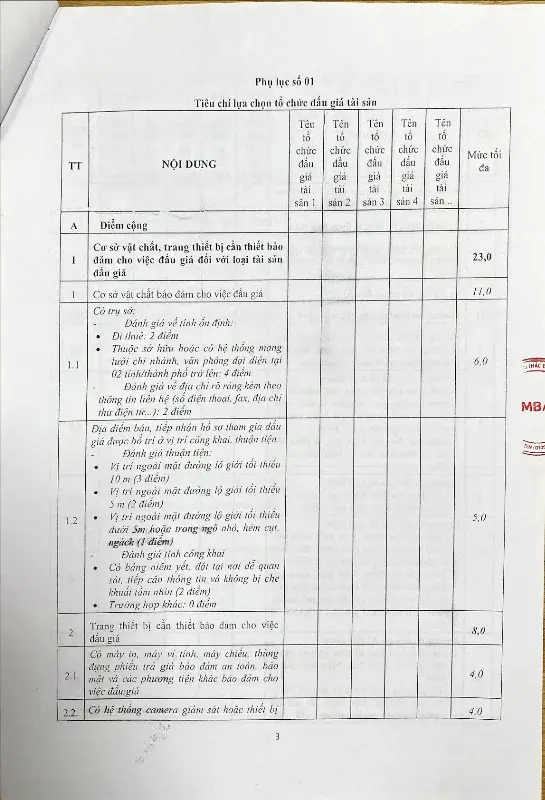 Ảnh chụp văn bản thông báo, trang 3