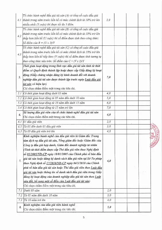 Ảnh chụp văn bản thông báo, trang 5