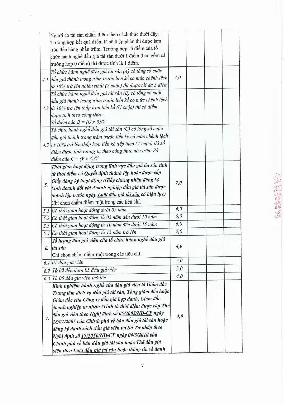 Ảnh chụp văn bản thông báo, trang 7
