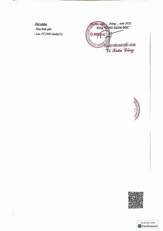 Ảnh chụp văn bản thông báo, trang 6