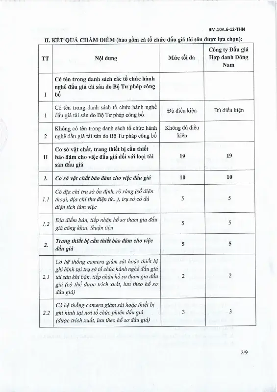 Ảnh chụp văn bản thông báo, trang 2
