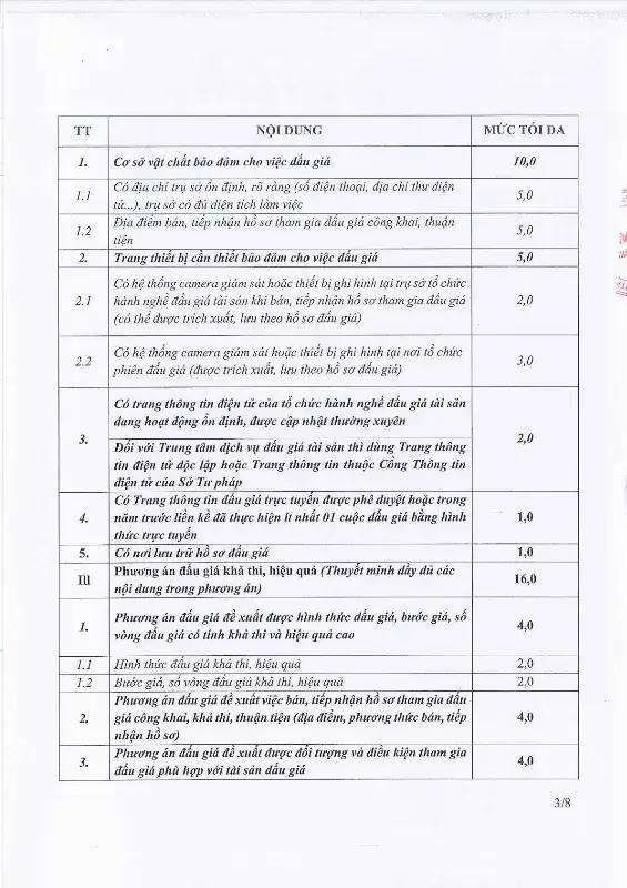 Ảnh chụp văn bản thông báo, trang 3