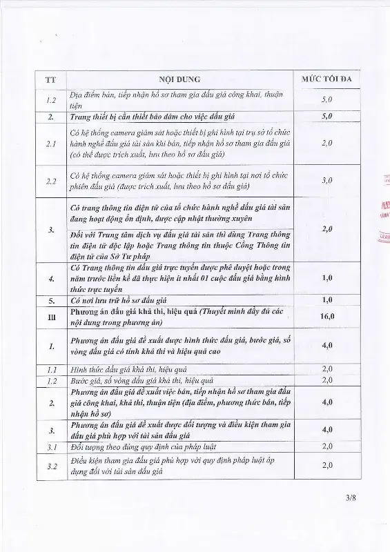 Ảnh chụp văn bản thông báo, trang 3