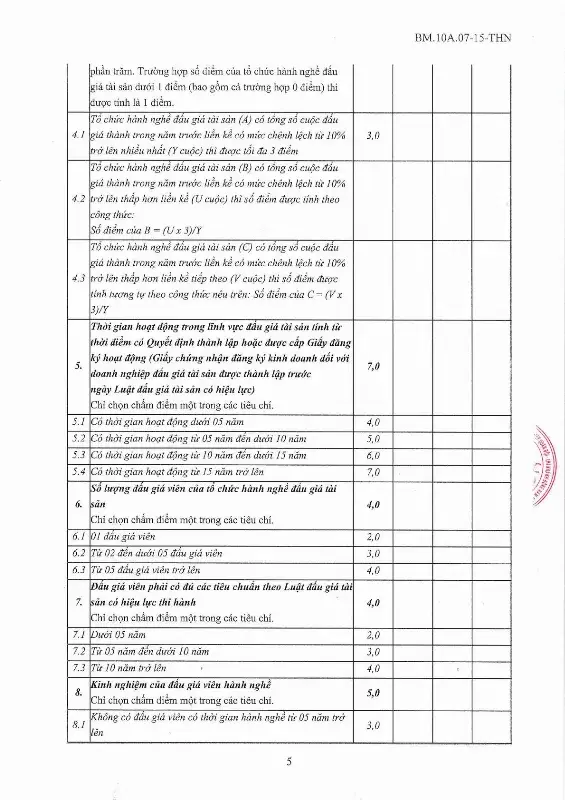 Ảnh chụp văn bản thông báo, trang 5