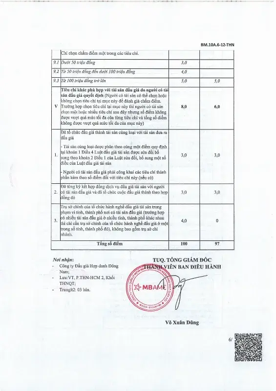 Ảnh chụp văn bản thông báo, trang 6