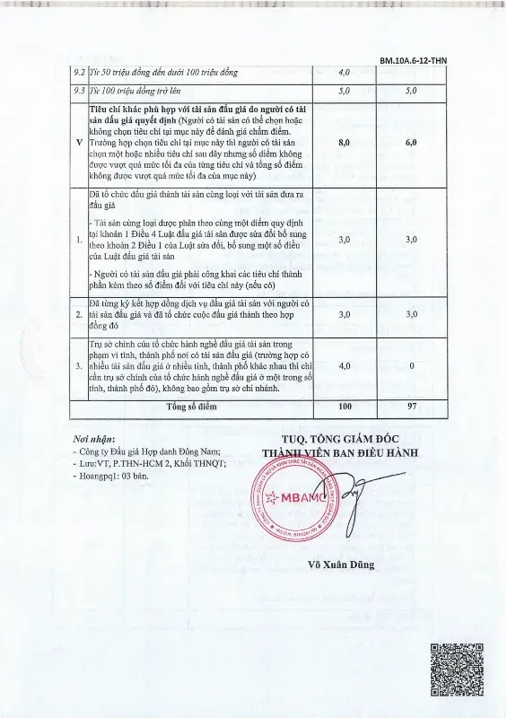 Ảnh chụp văn bản thông báo, trang 6