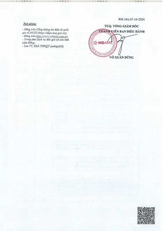 Ảnh chụp văn bản thông báo, trang 6